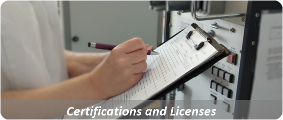 Certificates, Licences